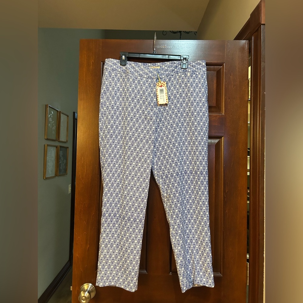 Sport Haley Golf Pants Women’s 14 Blue White Stretch Pull On NWT - Picture 8 of 9